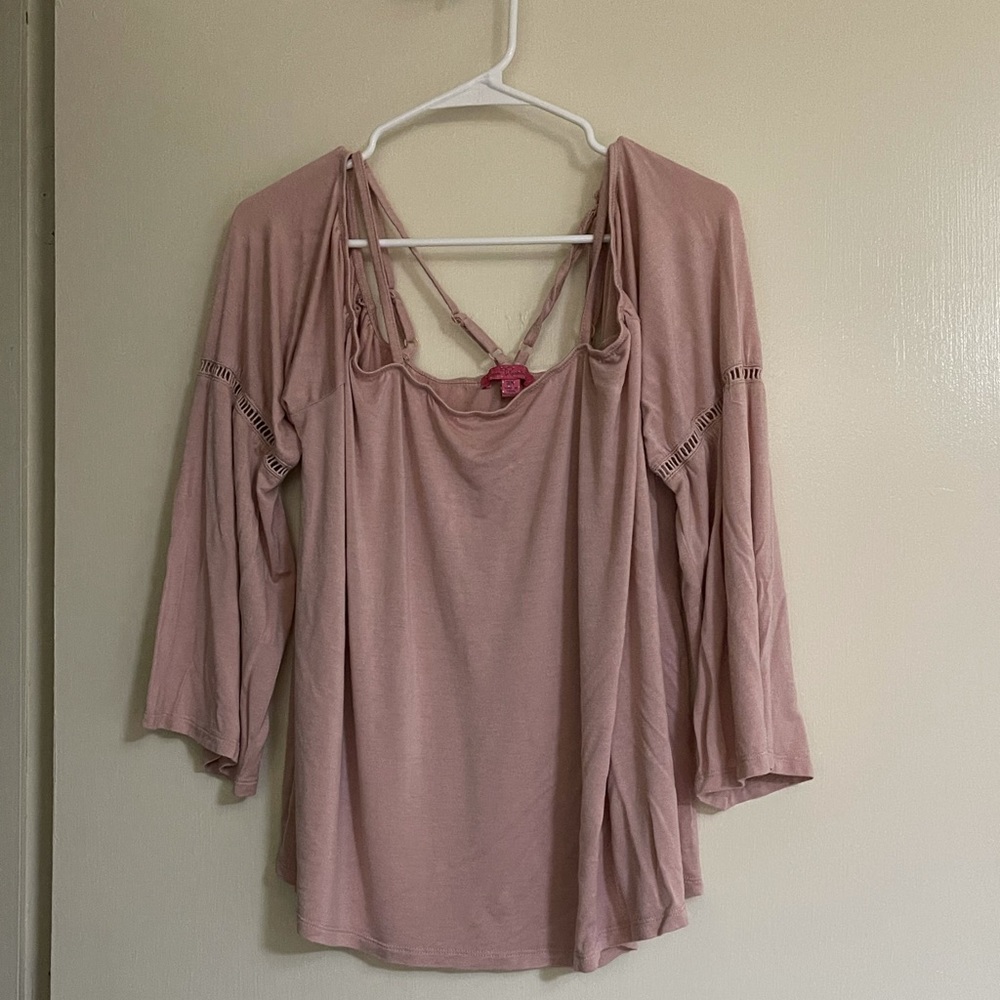 Off the shoulder spaghetti strap top